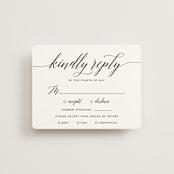"Someone Like You" - RSVP Cards in Tuxedo by Design Lotus - Front