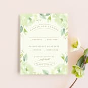 "Southern Garden" - RSVP Cards in Moss by Lori Wemple - Front