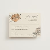 "leaf contour" - RSVP Cards in Natural by Susan Zinader - Front