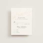 "Classic Lux" - RSVP Cards in Blush by Stacey Day - Front