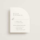 "Paire" - RSVP Cards in Tuxedo by Kate Ahn - Front