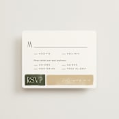 "Concord" - RSVP Cards in Moss by Robert and Stella - Front