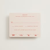 "Racquet" - RSVP Cards in Verona Sunset by Megan Davis - Front