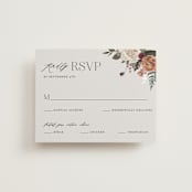 "Boho Chic" - RSVP Cards in Moonstone by Cass Loh - Front