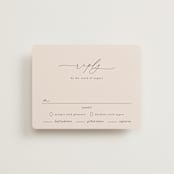 "Everlasting" - RSVP Cards in Latte by Jennifer Postorino - Front