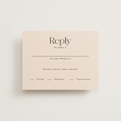 "SoHo" - RSVP Cards in Blush by Hudson meet Rose - Front