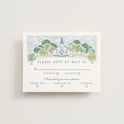"Going to the Chapel" - RSVP Cards in Meadow by Paper Sun Studio - Front