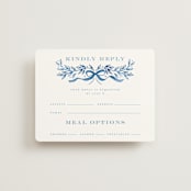 "Royal" - RSVP Cards in Cobalt by Petra Kern - Front