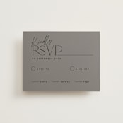 "The Ultimate After Party" - RSVP Cards in Fog by Becky Nimoy - Front