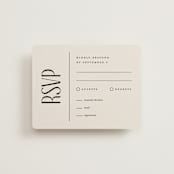 "All Type" - RSVP Cards in Daydream by Pixel and Hank - Front