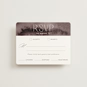 "Layers" - RSVP Cards in Truffle by Yaling Hou Suzuki - Front