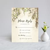 "English Countryside" - RSVP Cards in Moss by Design Lotus - Front