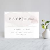 "Sloped" - RSVP Cards in Ecru by Everett Paper Goods - Front