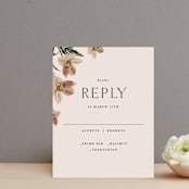 "Halcyon" - RSVP Cards in Dove by Olivia Kanaley Inman - Front