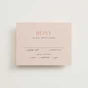 "ampersand names" - RSVP Cards in Carrot by Lori Wemple - Front