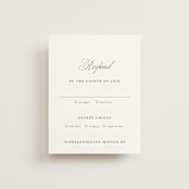 "From This Moment On" - RSVP Cards in Classique by Design Lotus - Front