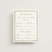 "Tropical Dreams" - RSVP Cards in Jungle by Petra Kern - Front