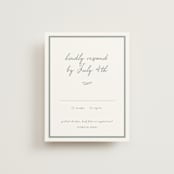 "signature monogram" - RSVP Cards in Sage by Sara Hicks Malone - Front