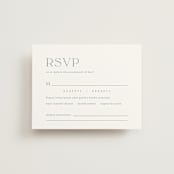 "Leighton" - RSVP Cards in Lakeshore Blue by Jennifer Postorino - Front