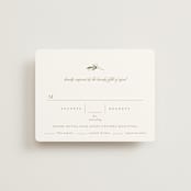 "Soft Sprigs" - RSVP Cards in Champagne by Jennifer Postorino - Front