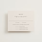 "Tuscan Hill" - RSVP Cards in Creme by Kate Ahn - Front