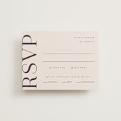 "Eclectic" - RSVP Cards in Dusty Rose by Vera Lim - Front