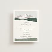 "Foothills" - RSVP Cards in Grass by Alethea and Ruth - Front