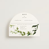 "Greenery" - RSVP Cards in Fern by Susan Moyal - Front