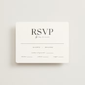 "CELINE" - RSVP Cards in Opal by Melanie Kosuge - Front