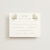 "delicate buds" - RSVP Cards in Olive by Jennifer Wick - Front