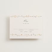 "delicate florals" - RSVP Cards in Snow by Lori Wemple - Front