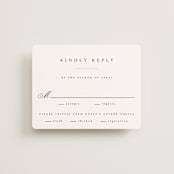 "Conley" - RSVP Cards in Leaf by Kristie Kern - Front