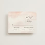 "First light" - RSVP Cards in Blush by Itsy Belle Studio - Front