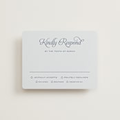 "Modernne" - RSVP Cards in Powder by Carolyn MacLaren - Front