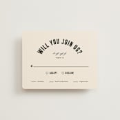 "Spin" - RSVP Cards in Cream by Pixel and Hank - Front