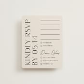 "Ascent" - RSVP Cards in Ecru by Erica Krystek - Front