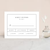"Between the Lines" - RSVP Cards in Blazer by Fine and Dandy Paperie - Front