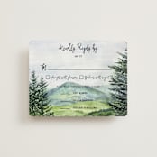 "Into the Woods" - RSVP Cards in Forest by Elly - Front