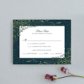 "Dreamkeeper" - RSVP Cards in Midnight by Jennifer Postorino - Front