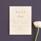 "Wild and Free" - RSVP Cards in Ballet Slipper by Design Lotus - Front