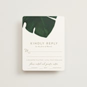 "Palm" - RSVP Cards in Classic Palm by Kaydi Bishop - Front