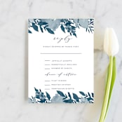"Dash" - RSVP Cards in Midnight by Grace Kreinbrink - Front