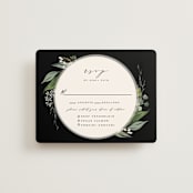 "Natures Greens" - RSVP Cards in Ivory by Susan Moyal - Front