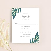 "Twilight" - RSVP Cards in Coal by Lehan Veenker - Front