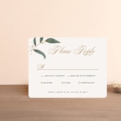 "Love Grows" - RSVP Cards in Leaf by Leah Bisch - Front