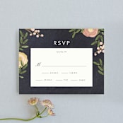 "botanica" - RSVP Cards in Midnight by Griffinbell Paper Co. - Front