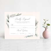 "Winterelle" - RSVP Cards in Cornflower by Petra Kern - Front