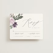 "Garden Stroll" - RSVP Cards in Lilac by Creo Study - Front