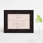 "Midnight Botanicals" - RSVP Cards in Cranberry by Susan Moyal - Front
