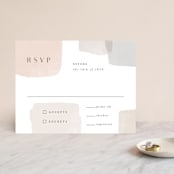 "Sculpture Garden" - RSVP Cards in Desert by Hooray Creative - Front